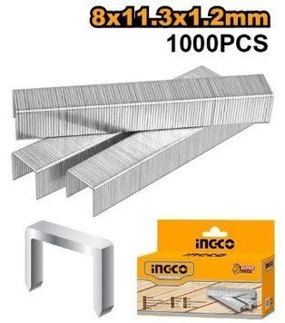 Скоби для степлера INGCO STS0208 8х1.2мм 1000шт STS0208 фото
