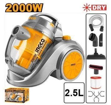 Пилосос без мішка 2000W/2,5L INGCO VC20258 фото
